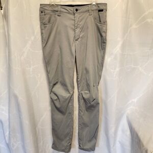 Wrangler ATG Pants Womens 14T Light Gray Slim Utility Mid-Rise Regular Fit Hike